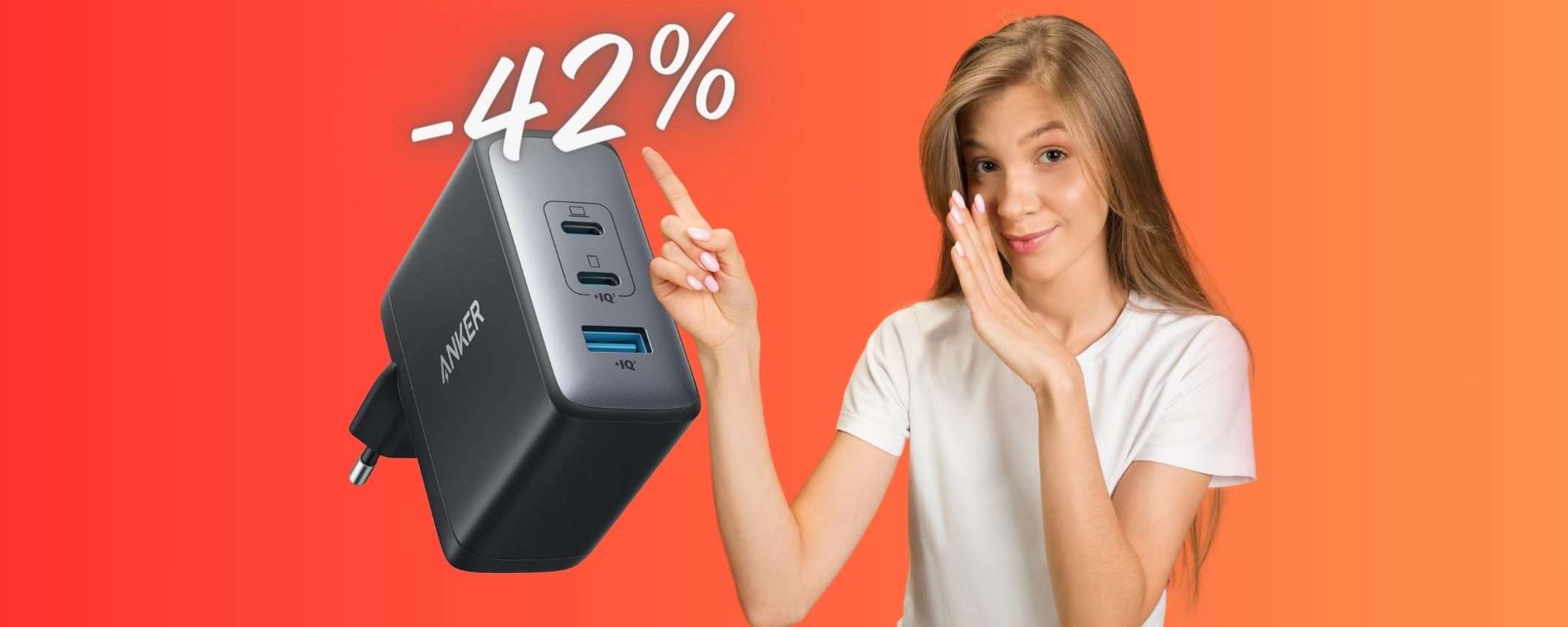 Caricatore USB Anker da 100W: potente e versatile a PREZZO HOT Caricatore USB Anker da 100W: potente e versatile a PREZZO HOT