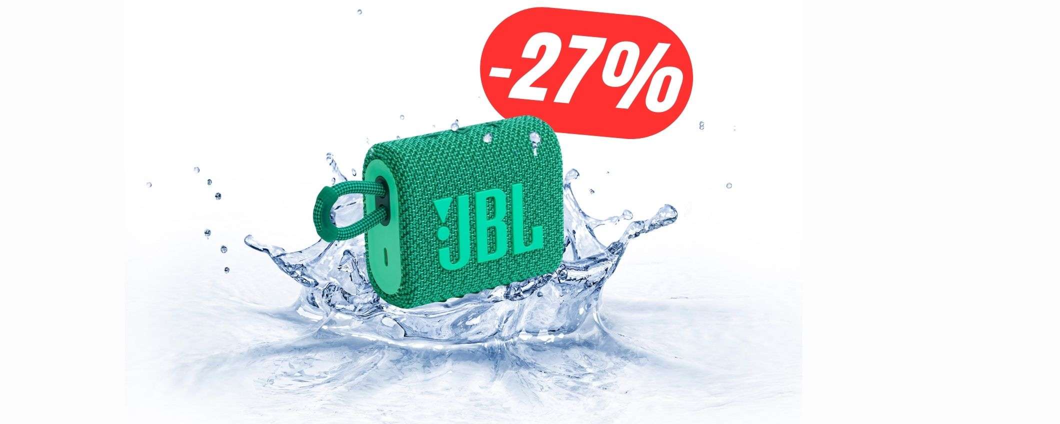 Piccola, impermeabile e potente: la cassa JBL (a 32€) è una BOMBA! Piccola, impermeabile e potente: la cassa JBL (a 32€) è una BOMBA!