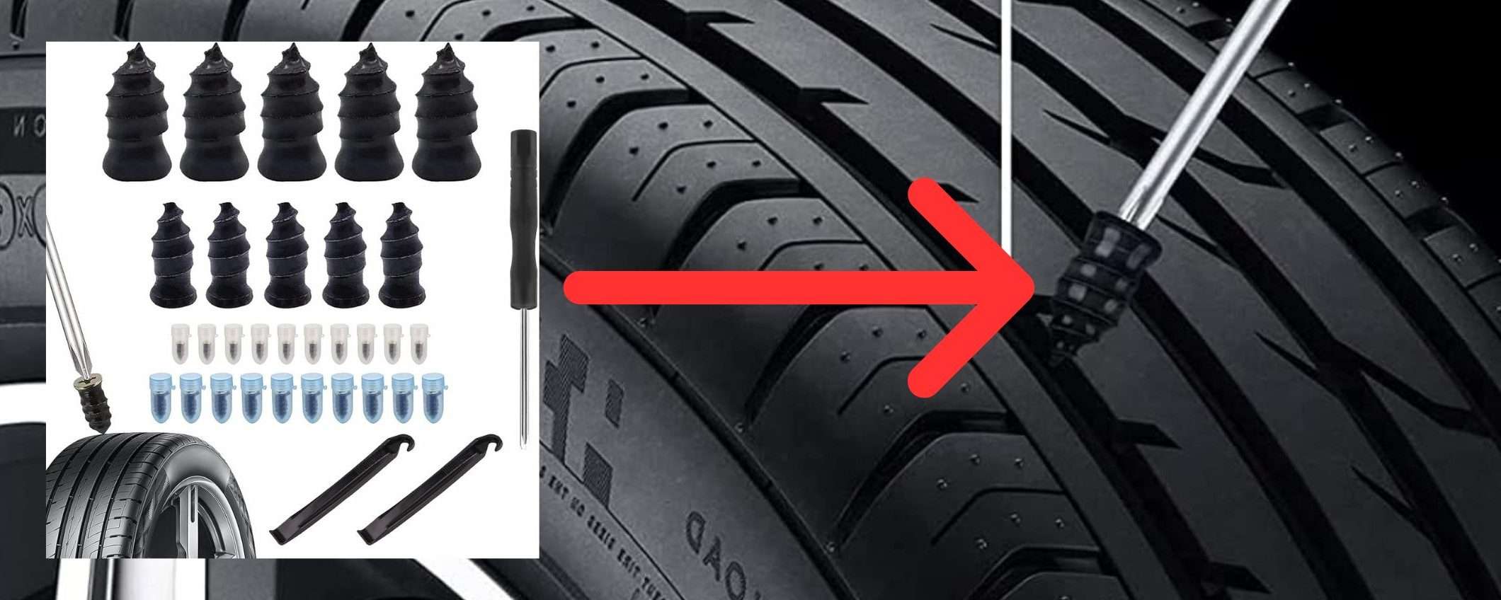 Il chiodo RIPARA pneumatico è assurdo: utilissima GENIALATA (20 pz a 5,99) Il chiodo RIPARA pneumatico è assurdo: utilissima GENIALATA (20 pz a 5,99)