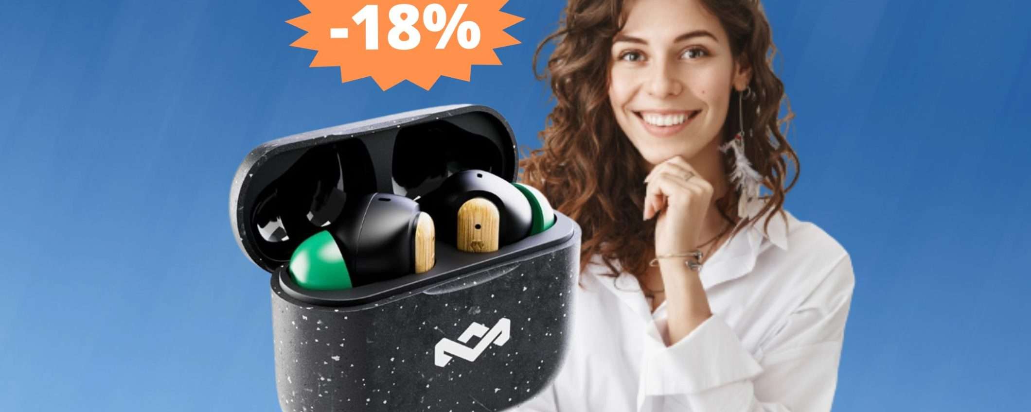 Auricolari House of Marley: originali, ecologici e in SUPER sconto Auricolari House of Marley: originali, ecologici e in SUPER sconto