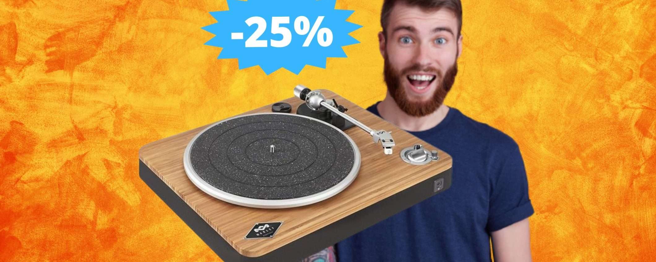 Giradischi House of Marley: SUPER sconto del 25% su Amazon