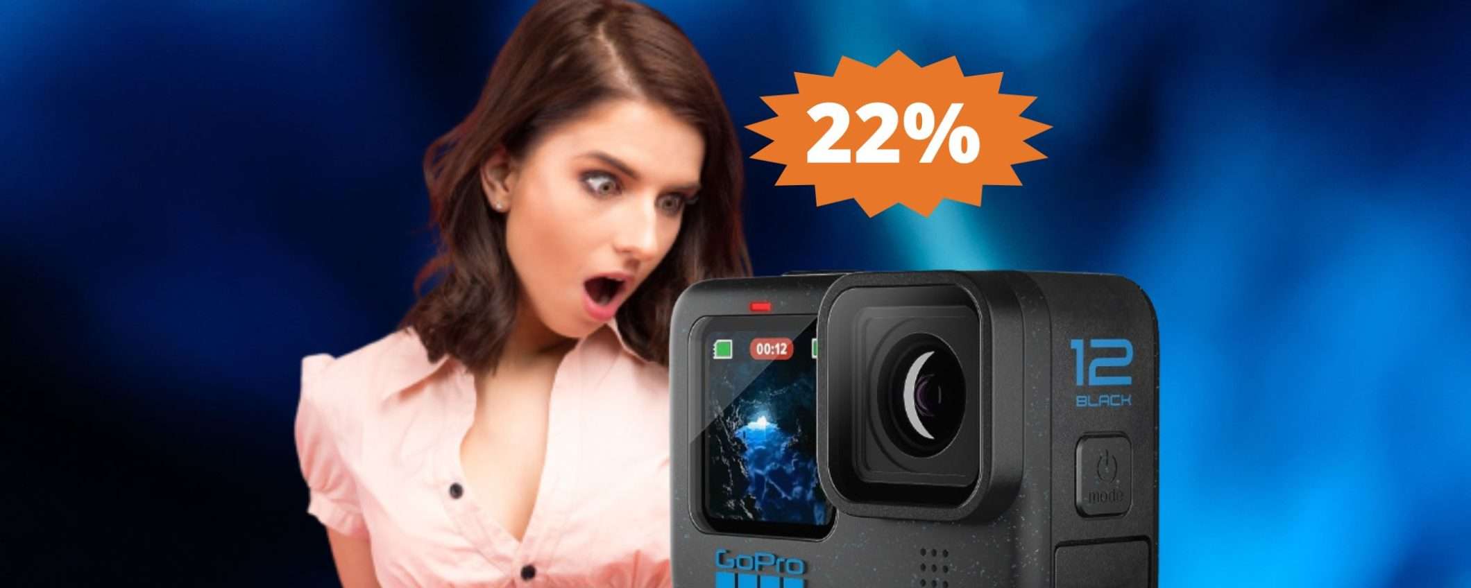 GoPro HERO12 Black: MEGA sconto del 22% su Amazon GoPro HERO12 Black: MEGA sconto del 22% su Amazon