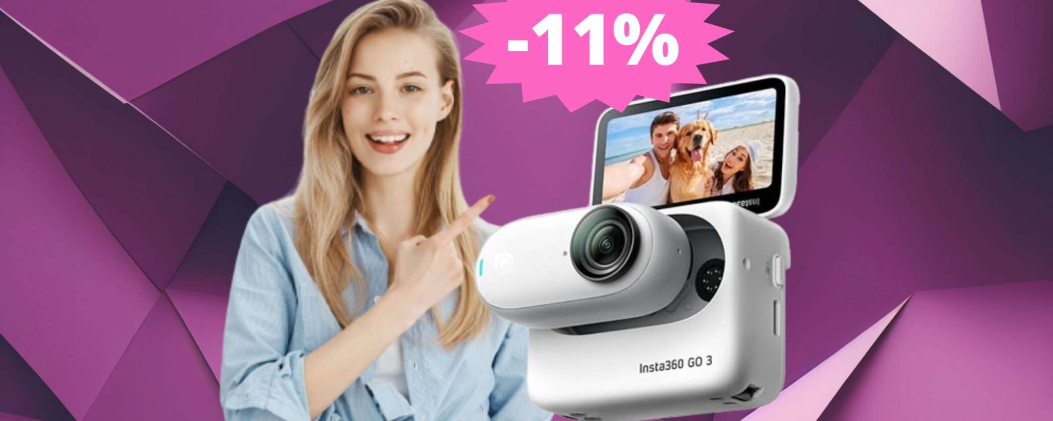 Insta360 GO 3: sconto ESCLUSIVO del 11% su Amazon Insta360 GO 3: sconto ESCLUSIVO del 11% su Amazon
