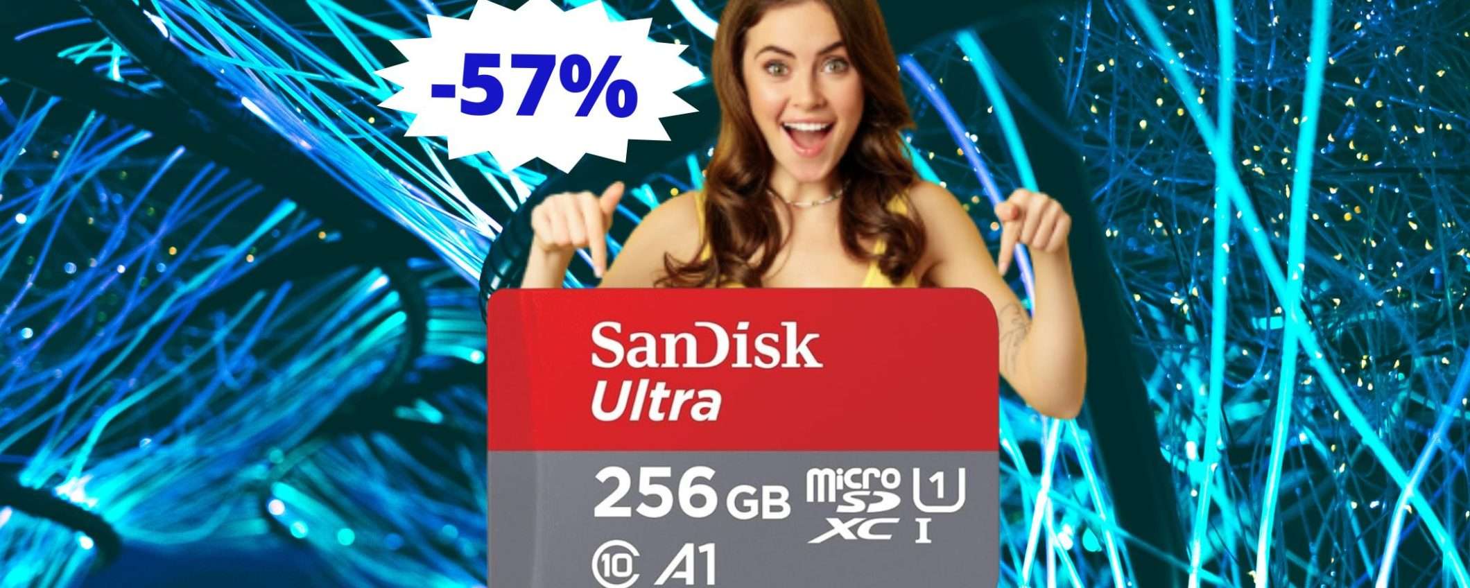 MicroSDXC SanDisk Ultra da 256 GB: CROLLO del prezzo su Amazon MicroSDXC SanDisk Ultra da 256 GB: CROLLO del prezzo su Amazon