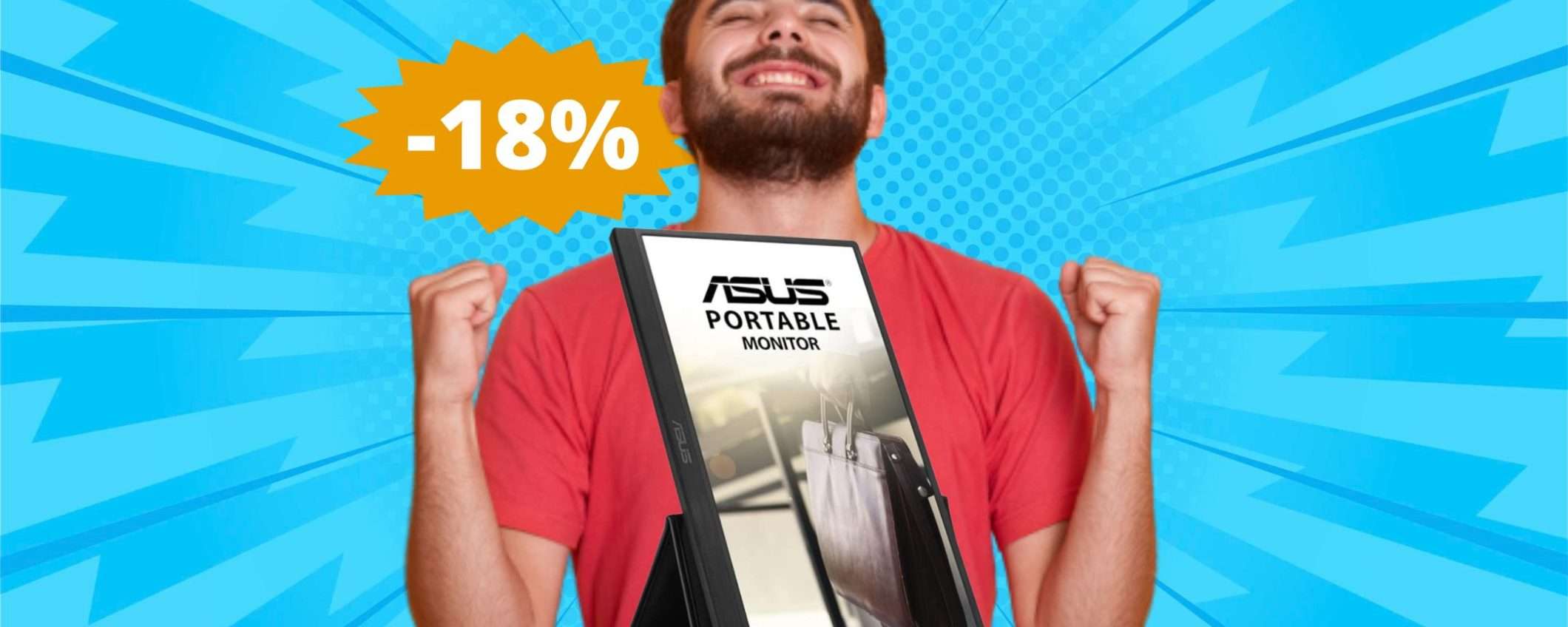 Monitor esterno ASUS Zenscreen: sconto ESCLUSIVO del 18% Monitor esterno ASUS Zenscreen: sconto ESCLUSIVO del 18%