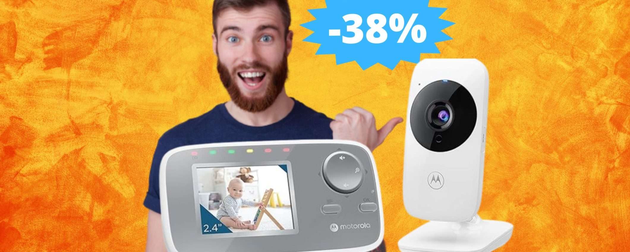 Motorola Nursery Baby Monitor: sconto IMBATTIBILE del 38% Motorola Nursery Baby Monitor: sconto IMBATTIBILE del 38%