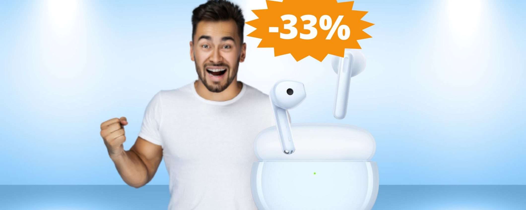 OPPO Enco Air3i: MEGA sconto del 33% su Amazon OPPO Enco Air3i: MEGA sconto del 33% su Amazon