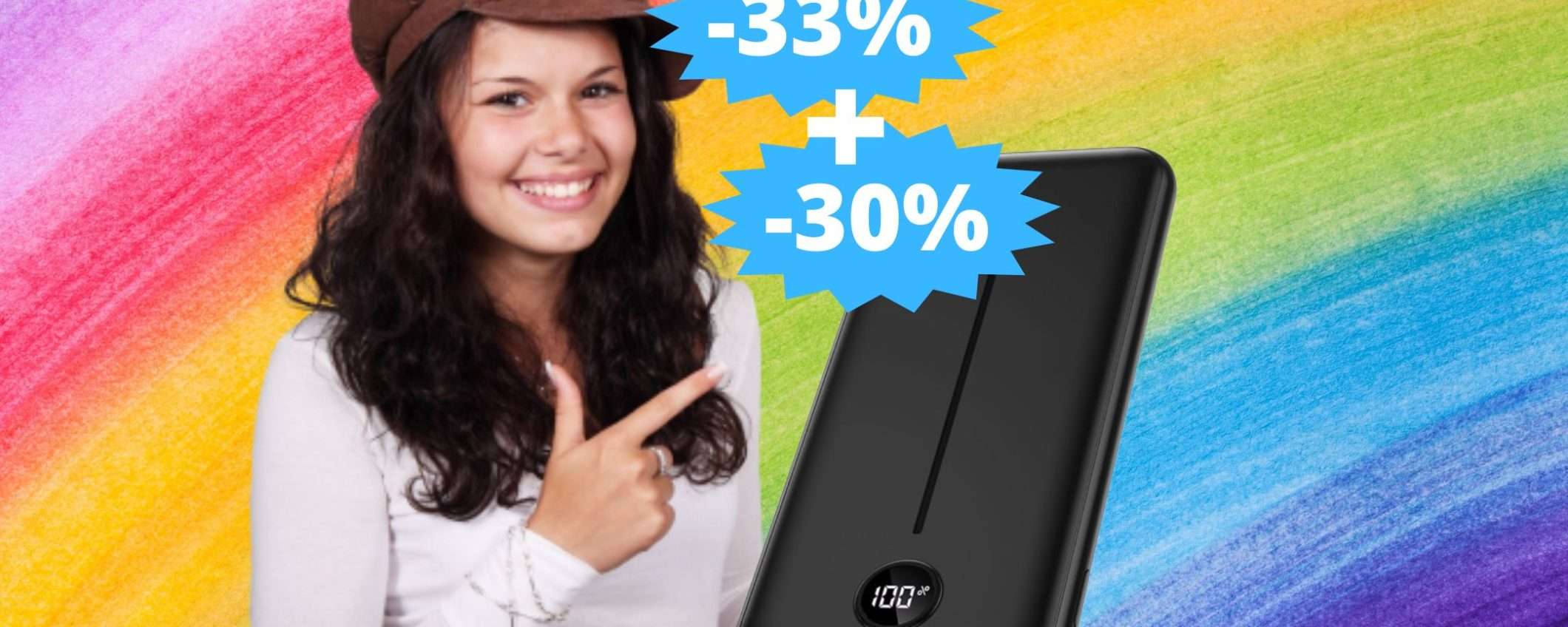 Power Bank ultra sottile: sconto FOLLE su Amazon (-33%) Power Bank ultra sottile: sconto FOLLE su Amazon (-33%)