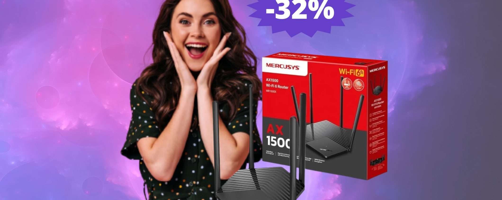 Router Mercusys MR1500X: potenza e innovazione (-32%) Router Mercusys MR1500X: potenza e innovazione (-32%)