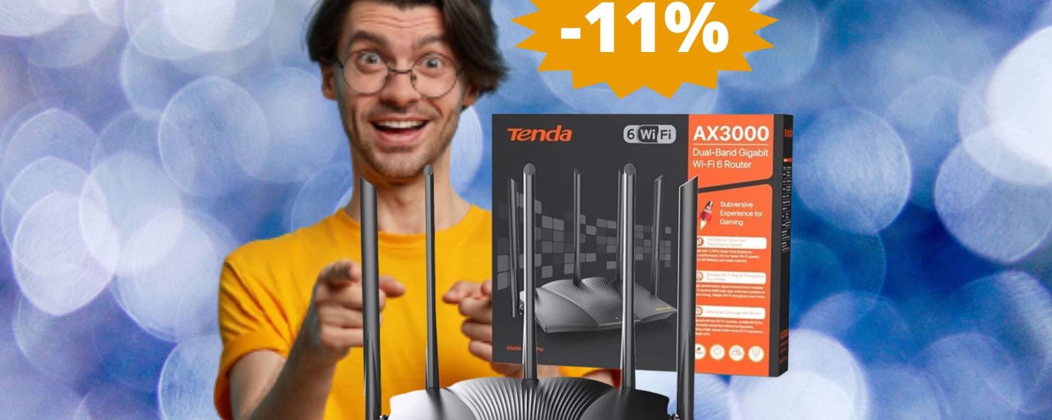 Router Tenda RX12 Pro: ELEVA la tua connessione (-11%) Router Tenda RX12 Pro: ELEVA la tua connessione (-11%)