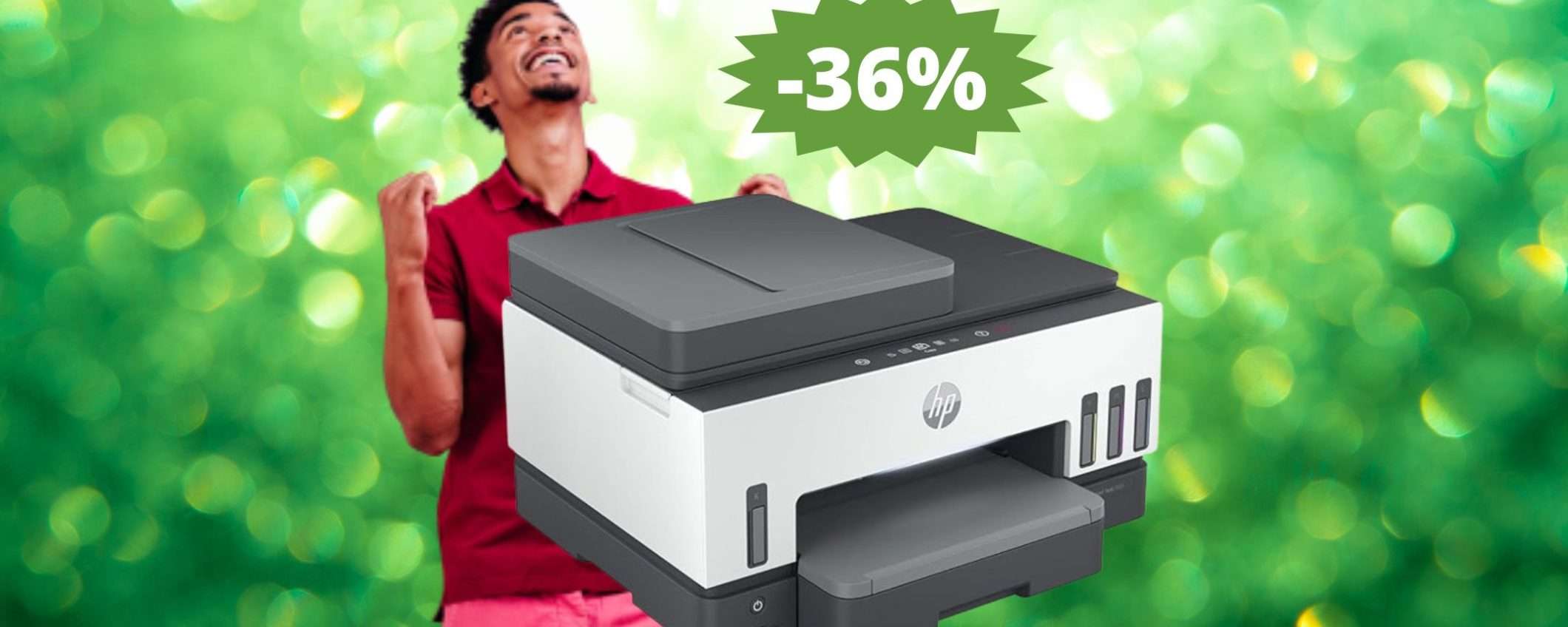 Stampante HP Smart Tank 7605: OLTRE 150 euro di sconto Stampante HP Smart Tank 7605: OLTRE 150 euro di sconto