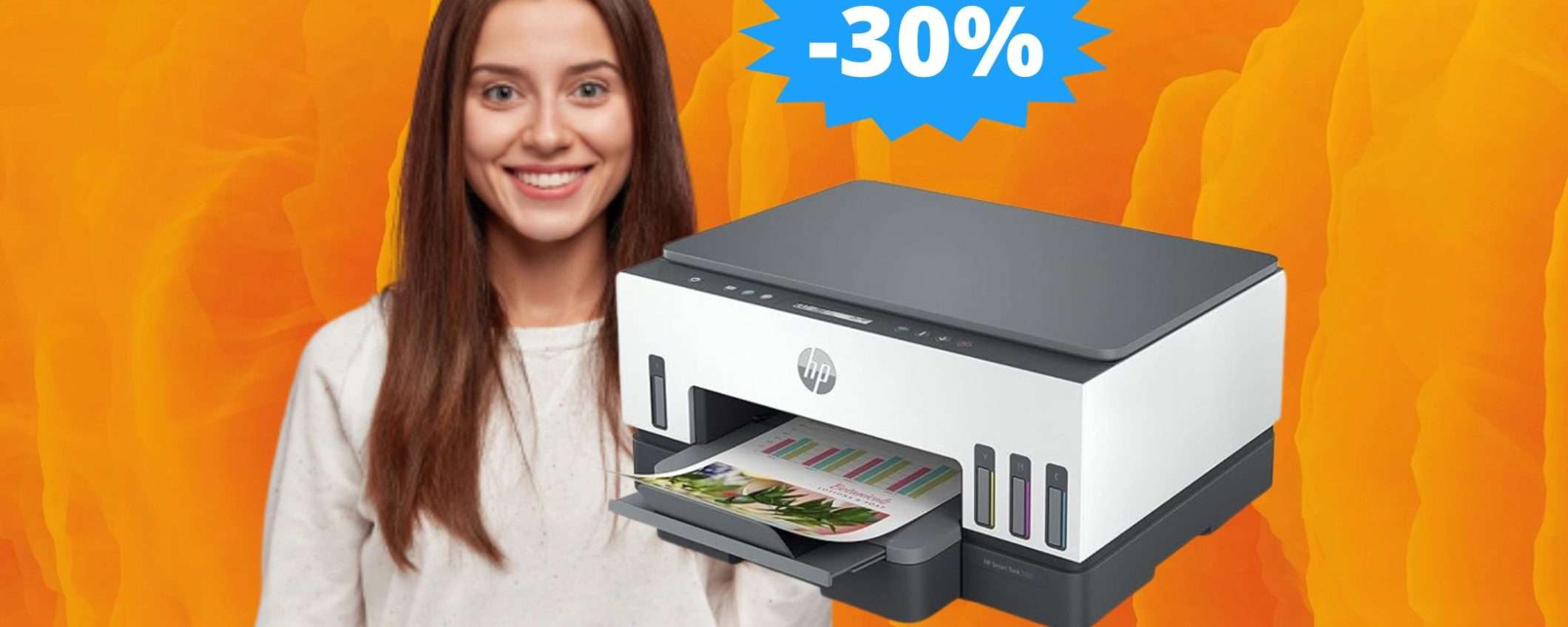 Stampante HP Smart Tank Plus: un AFFARE da non perdere (-30%) Stampante HP Smart Tank Plus: un AFFARE da non perdere (-30%)