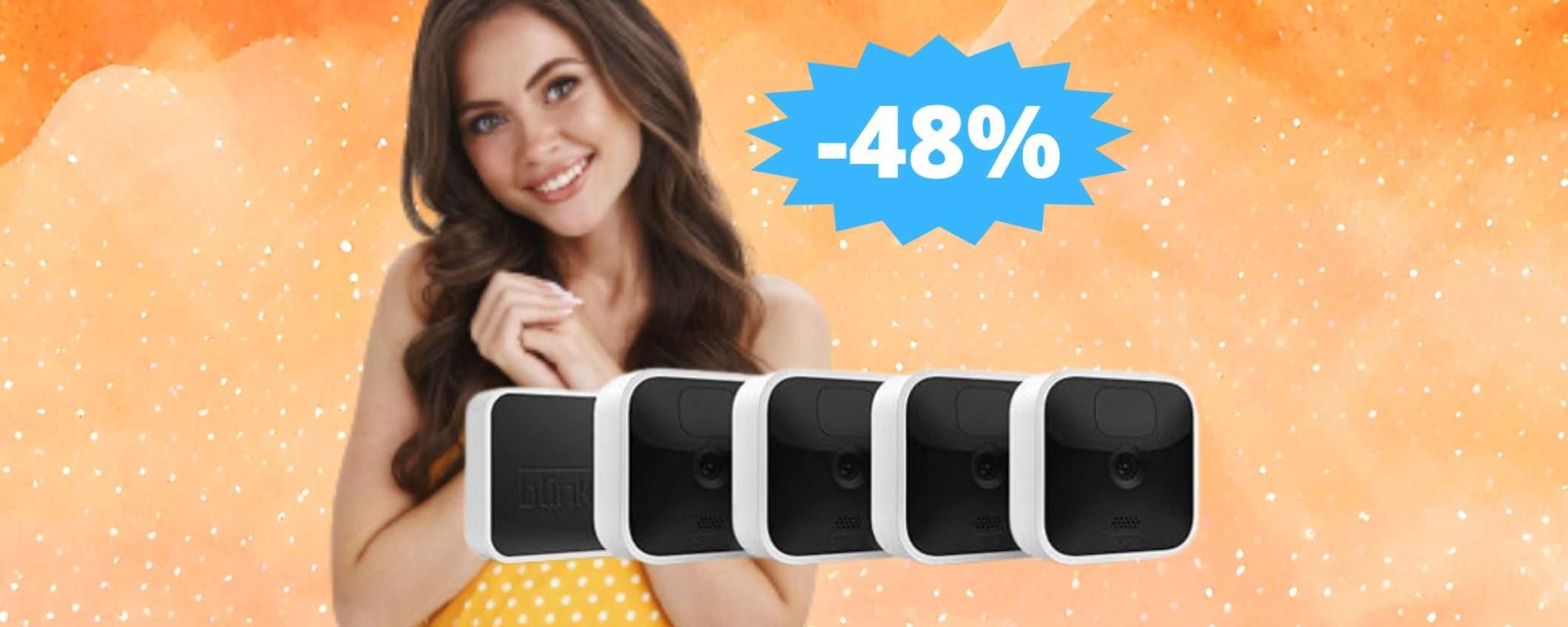 Videocamere di sicurezza Blink Indoor: sconto FOLLE del 48% Videocamere di sicurezza Blink Indoor: sconto FOLLE del 48%