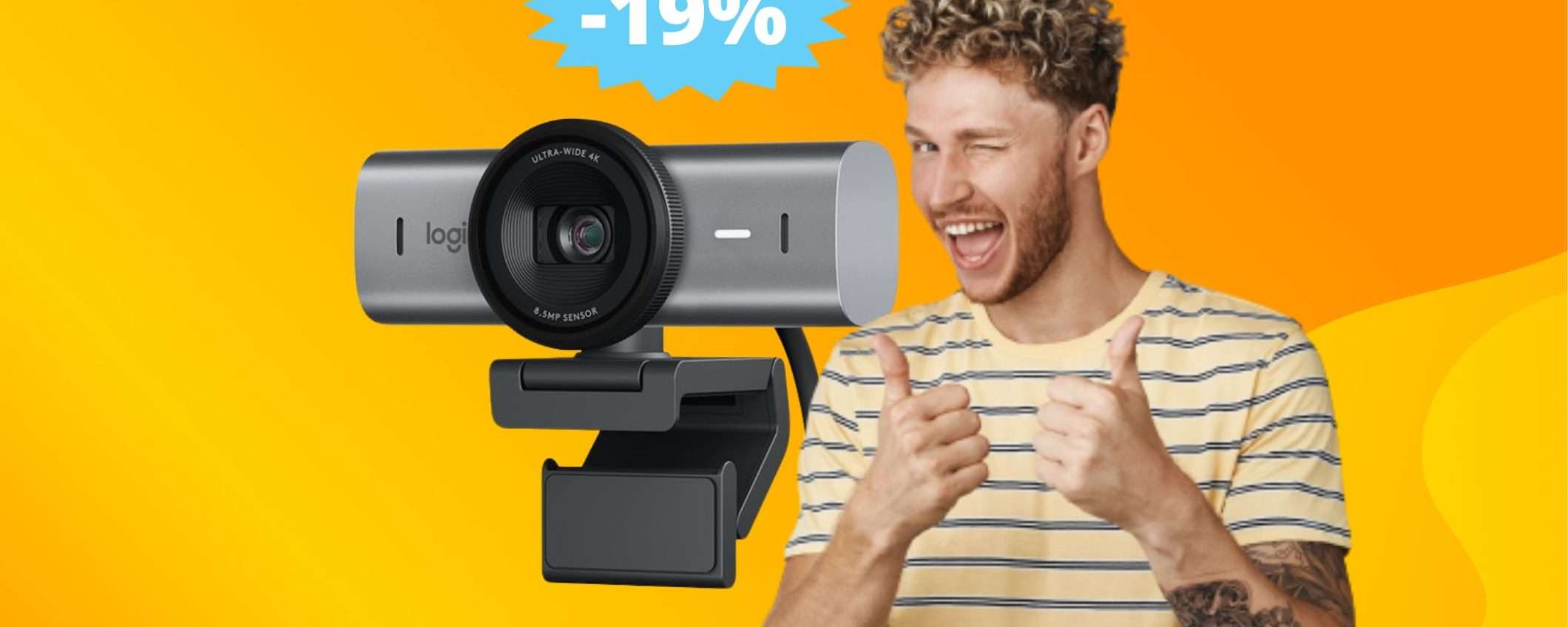 Webcam Logitech MX Brio: qualità PREMIUM in SCONTO Webcam Logitech MX Brio: qualità PREMIUM in SCONTO