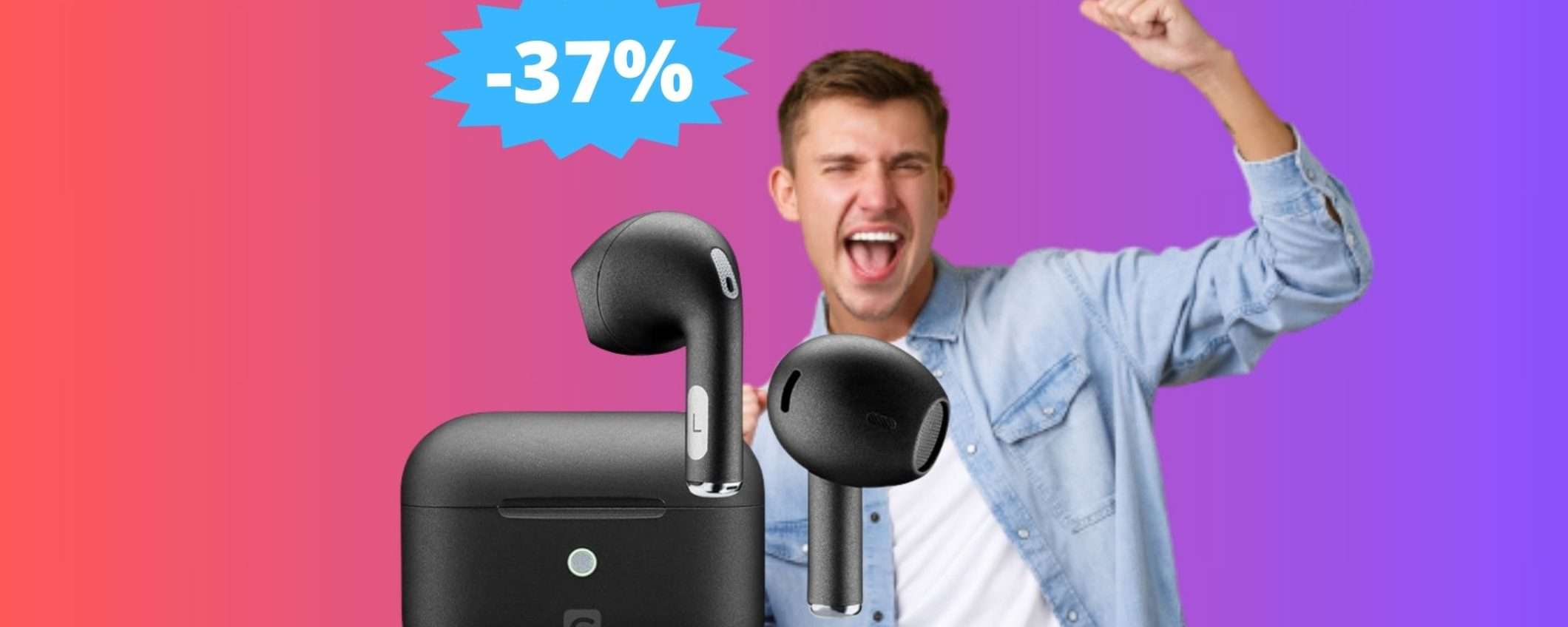 Auricolari Cellularline Crystal: MEGA sconto del 37% su Amazon Auricolari Cellularline Crystal: MEGA sconto del 37% su Amazon