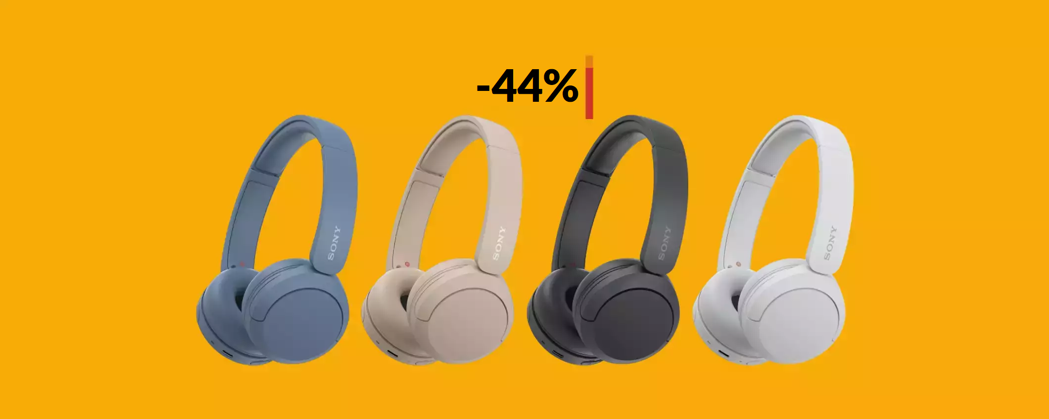 Cuffie Sony a prezzo disintegrato: 50h di musica PAZZESCA (39€)