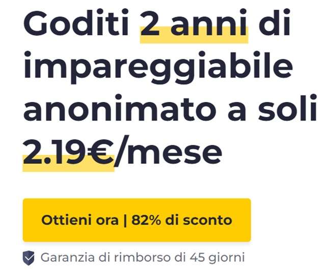 cyberghost 82 per cento offerta