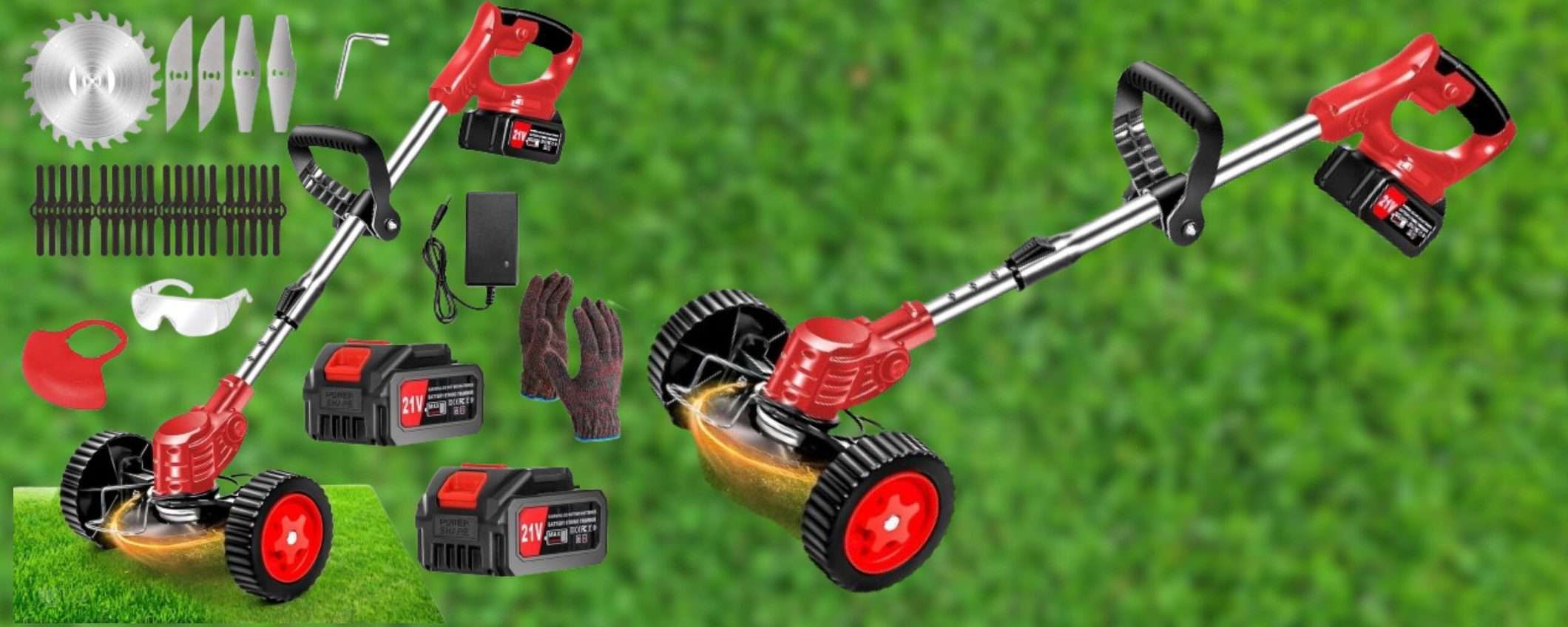 Prato perfetto, ZERO fatica: decespugliatore con batterie e RUOTE a 85€ Prato perfetto, ZERO fatica: decespugliatore con batterie e RUOTE a 85€
