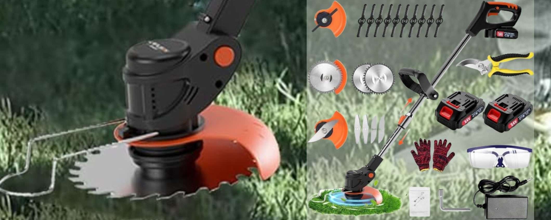 Decespugliatore con 2 batterie e una MAREA di accessori a prezzo SHOCK (56€) Decespugliatore con 2 batterie e una MAREA di accessori a prezzo SHOCK (56€)