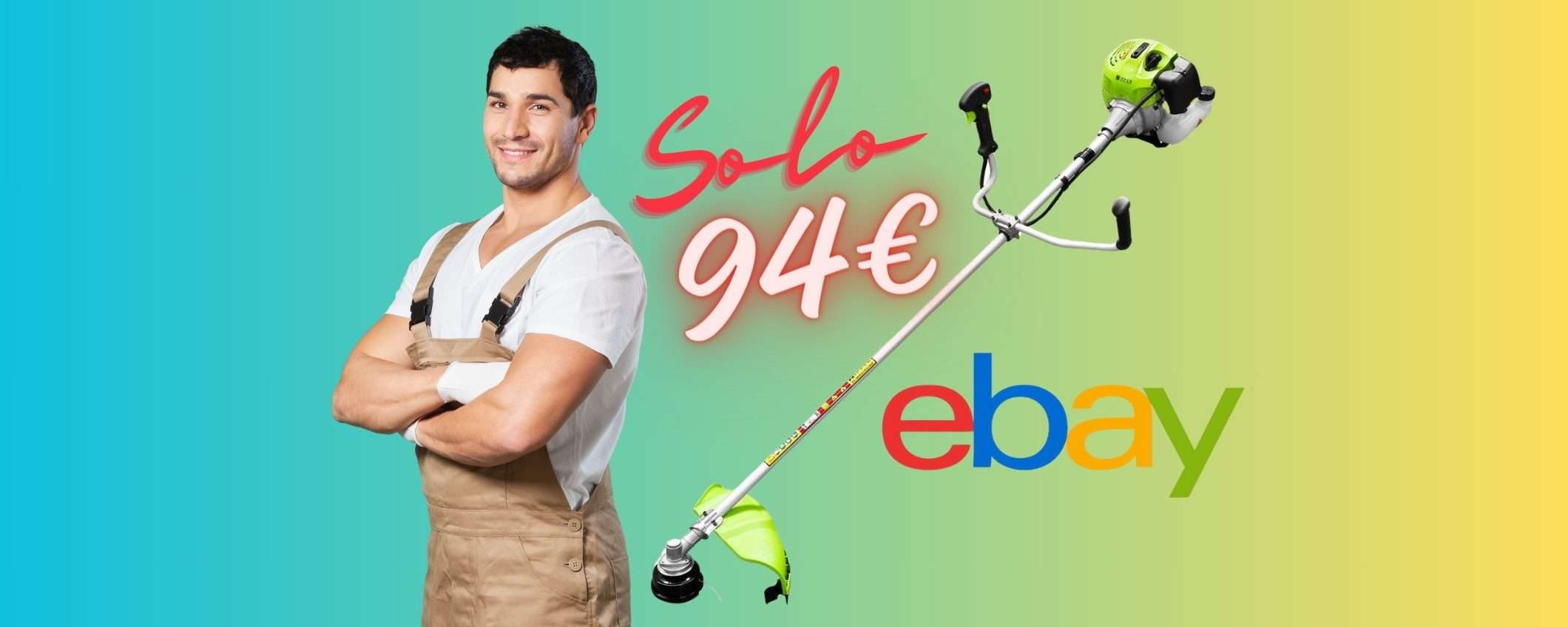 Decespugliatore a scoppio con motore POTENTE tuo a 94€ su eBay Decespugliatore a scoppio con motore POTENTE tuo a 94€ su eBay