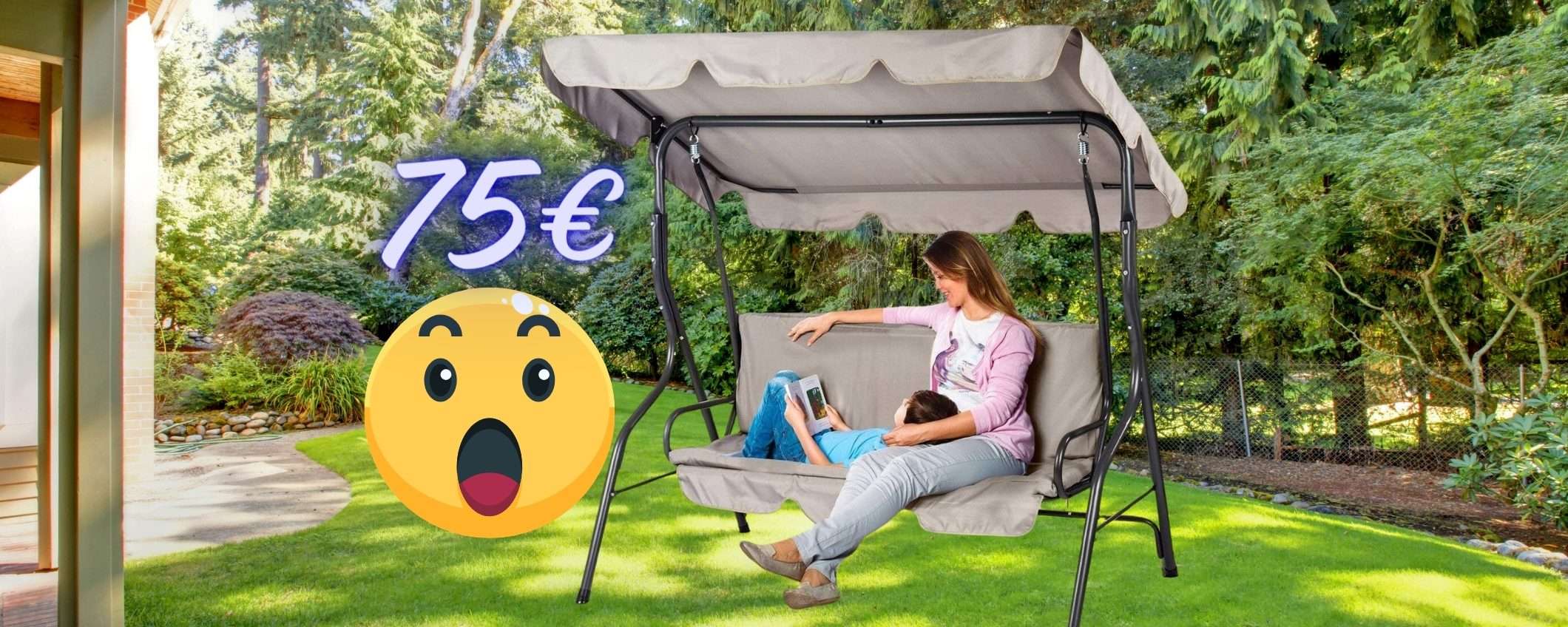 Dondolo da giardino con copertura per il sole tuo a SOLI 75€, un AFFARE Dondolo da giardino con copertura per il sole tuo a SOLI 75€, un AFFARE