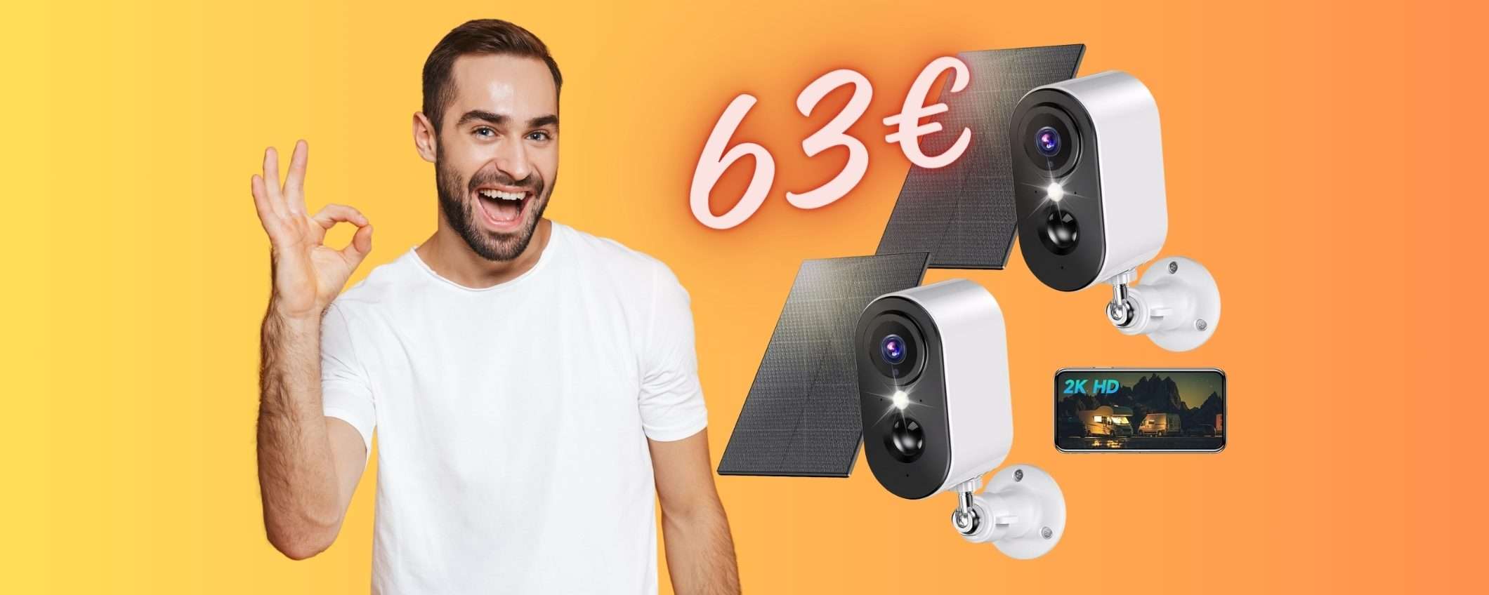 Due telecamere di sorveglianza WiFi (quasi) al prezzo di una (63€) Due telecamere di sorveglianza WiFi (quasi) al prezzo di una (63€)