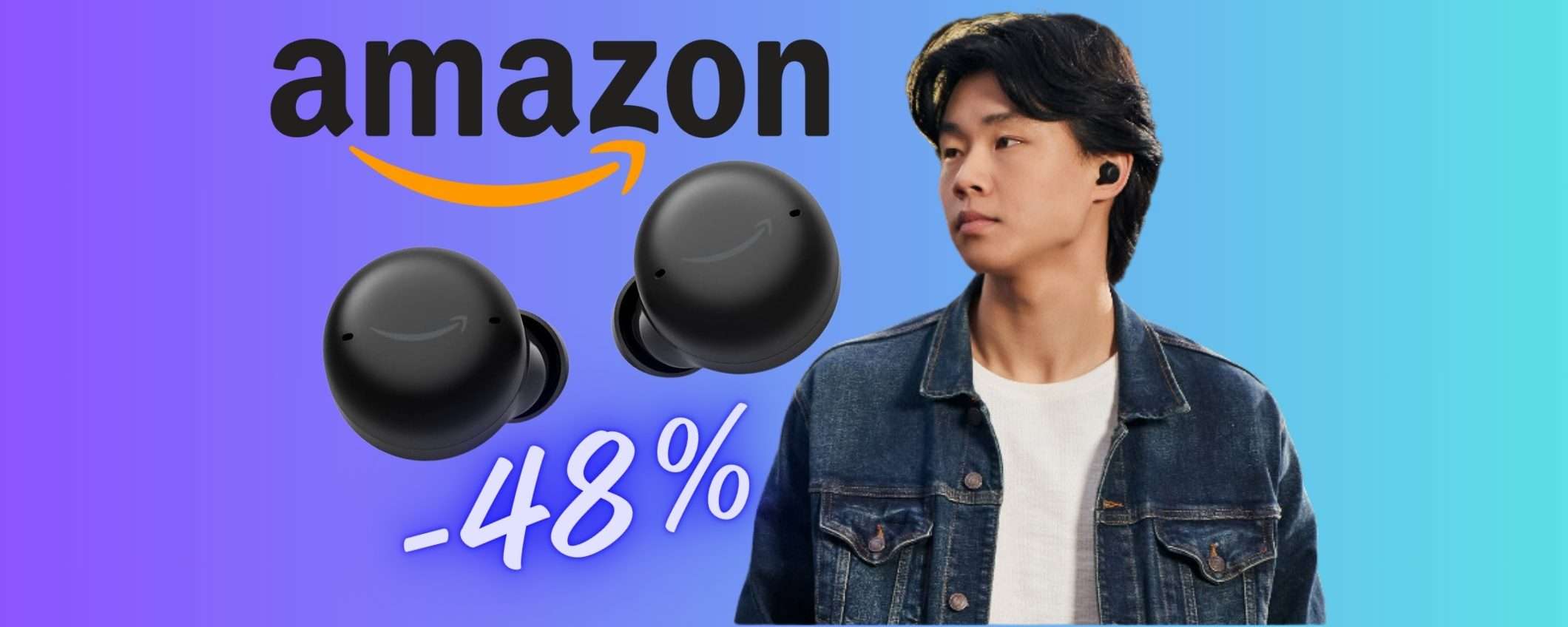 Echo Buds (2ª generazione): auricolari wireless con Alexa al 48% Echo Buds (2ª generazione): auricolari wireless con Alexa al 48%