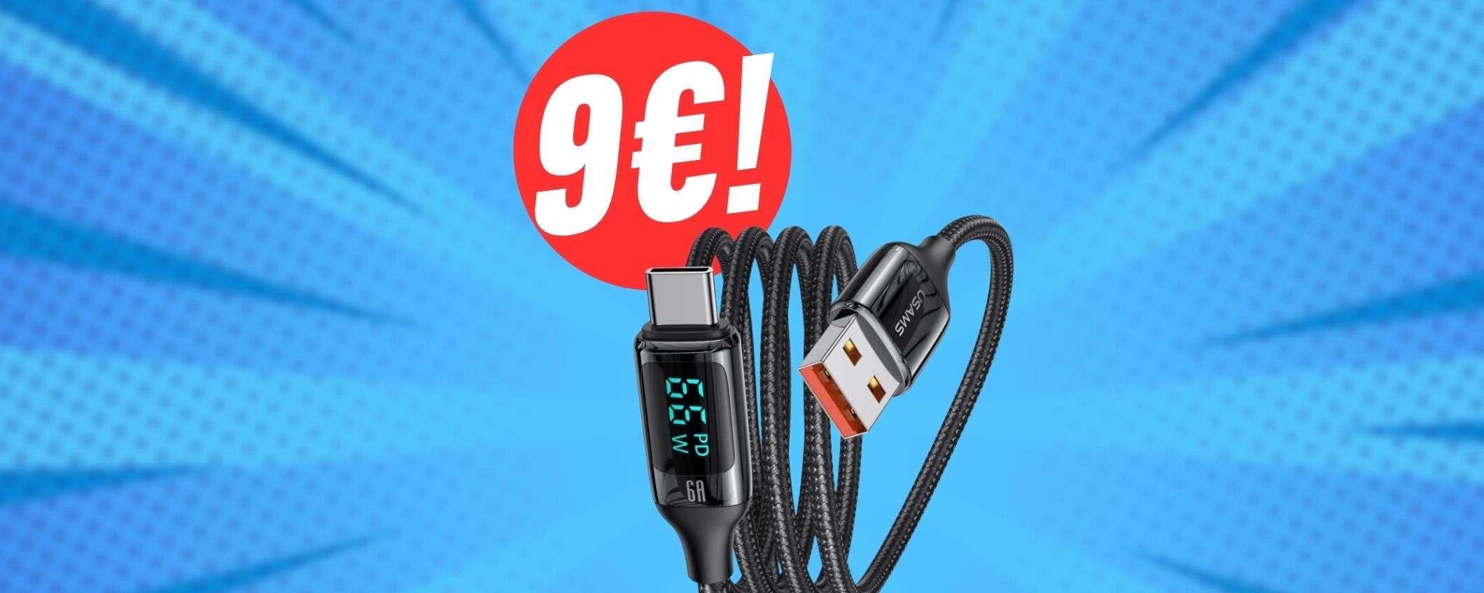 Questo cavo USB-C ha lo SCHERMO e costa solo 9€! Questo cavo USB-C ha lo SCHERMO e costa solo 9€!
