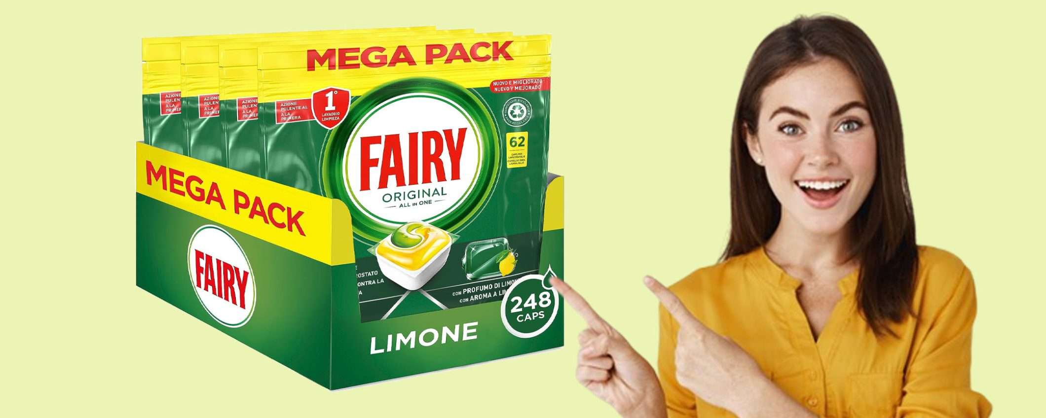 Fairy Original per lavastoviglie (248 capsule) in offerta BOMBA Fairy Original per lavastoviglie (248 capsule) in offerta BOMBA