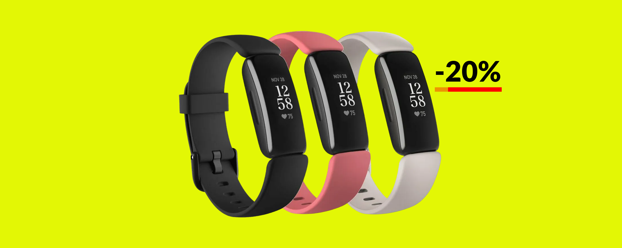 Fitbit Inspire 2 scende a 79€: assistente da polso per sport e salute Fitbit Inspire 2 scende a 79€: assistente da polso per sport e salute
