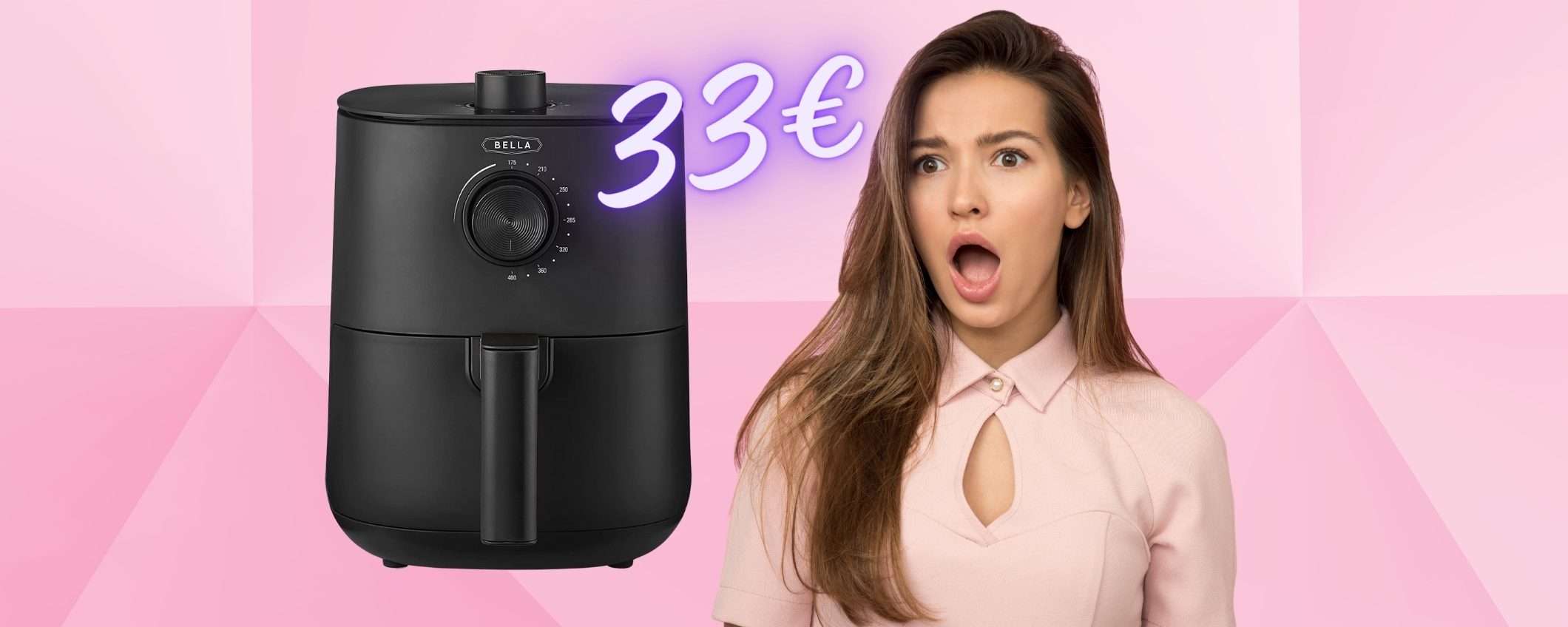 Friggitrice ad aria da 3L a 33€ è POSSIBILE? Sì, solo su Amazon Friggitrice ad aria da 3L a 33€ è POSSIBILE? Sì, solo su Amazon