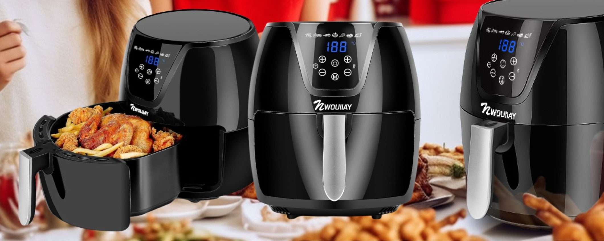 Dimentica i fornelli: friggitrice ad aria GIGANTE a 45€ su Amazon, assurdo Dimentica i fornelli: friggitrice ad aria GIGANTE a 45€ su Amazon, assurdo