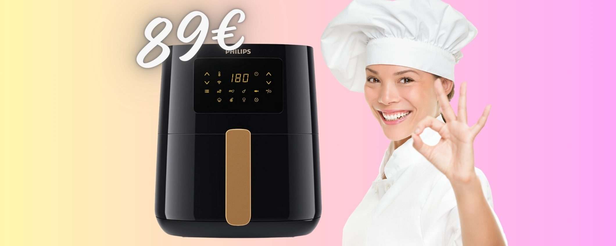 Friggitrice ad aria Philips da 4,1L e 13 funzioni al MINIMO STORICO Friggitrice ad aria Philips da 4,1L e 13 funzioni al MINIMO STORICO