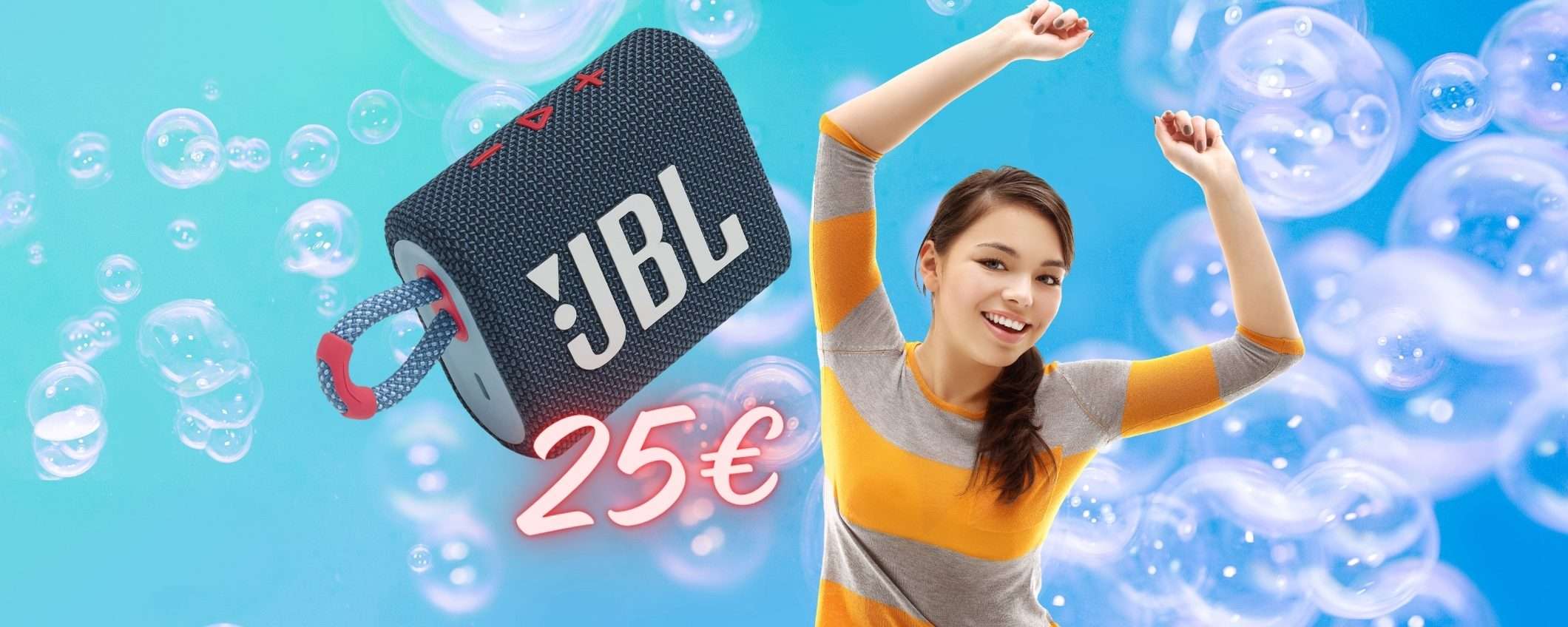 JBL GO 3: il RE degli speaker Bluetooth portatili tuo a SOLI 25€ JBL GO 3: il RE degli speaker Bluetooth portatili tuo a SOLI 25€