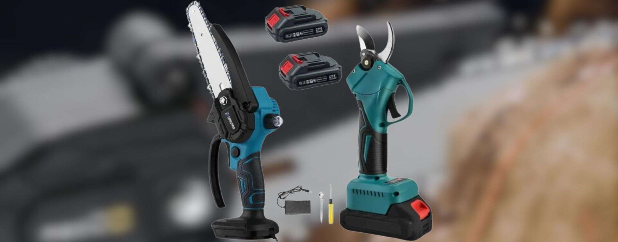 Kit Da Potatura COMPLETISSIMO In Promo: Motosega, Forbici, Batterie E Asta - Foto 11