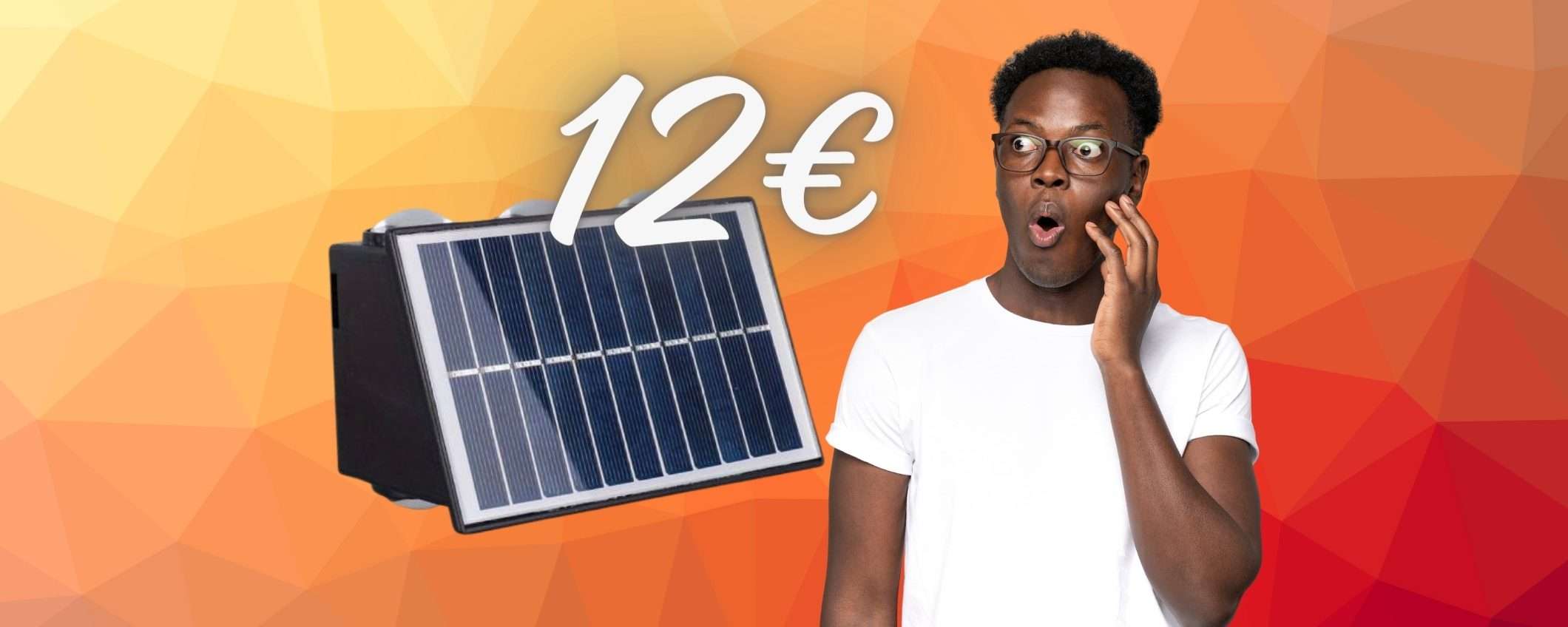 Lampada a LED per esterno con pannelli solari tua a 12€ (solo su eBay) Lampada a LED per esterno con pannelli solari tua a 12€ (solo su eBay)