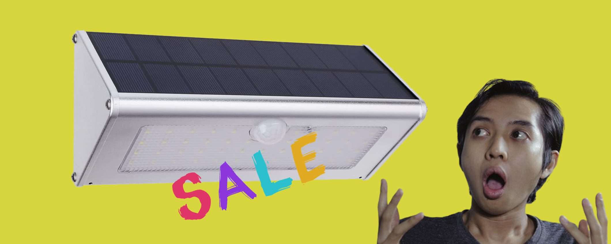 Lampada solare applique per esterni scontata del 20% su Amazon Lampada solare applique per esterni scontata del 20% su Amazon