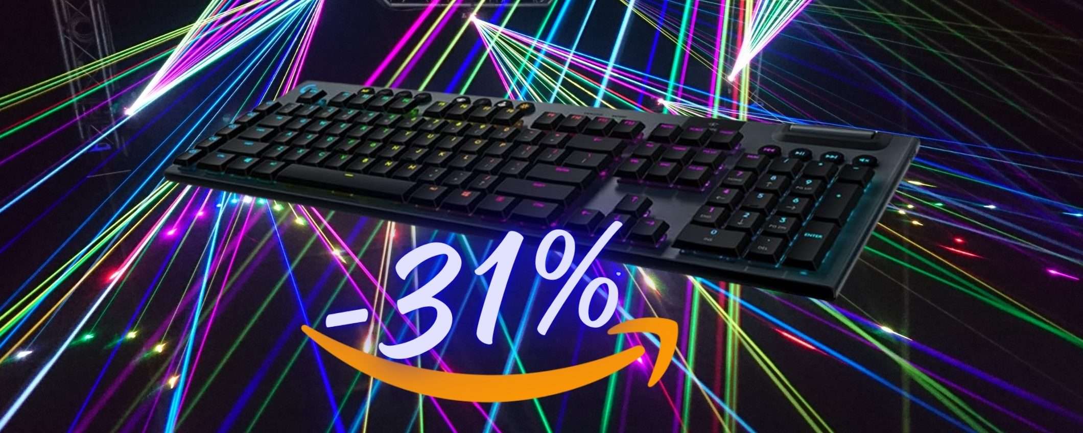 Logitech G915: tastiera gaming wireless a 36€ al mese SENZA INTERESSI Logitech G915: tastiera gaming wireless a 36€ al mese SENZA INTERESSI