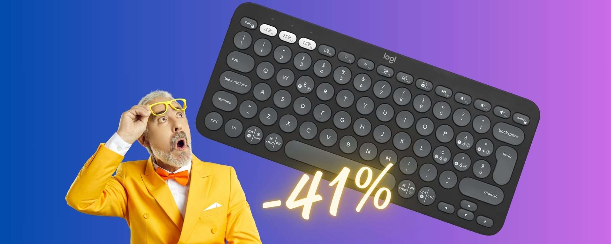 Logitech Pebble Keys 2 a PREZZO SHOCK solo su Amazon (-41%) Logitech Pebble Keys 2 a PREZZO SHOCK solo su Amazon (-41%)