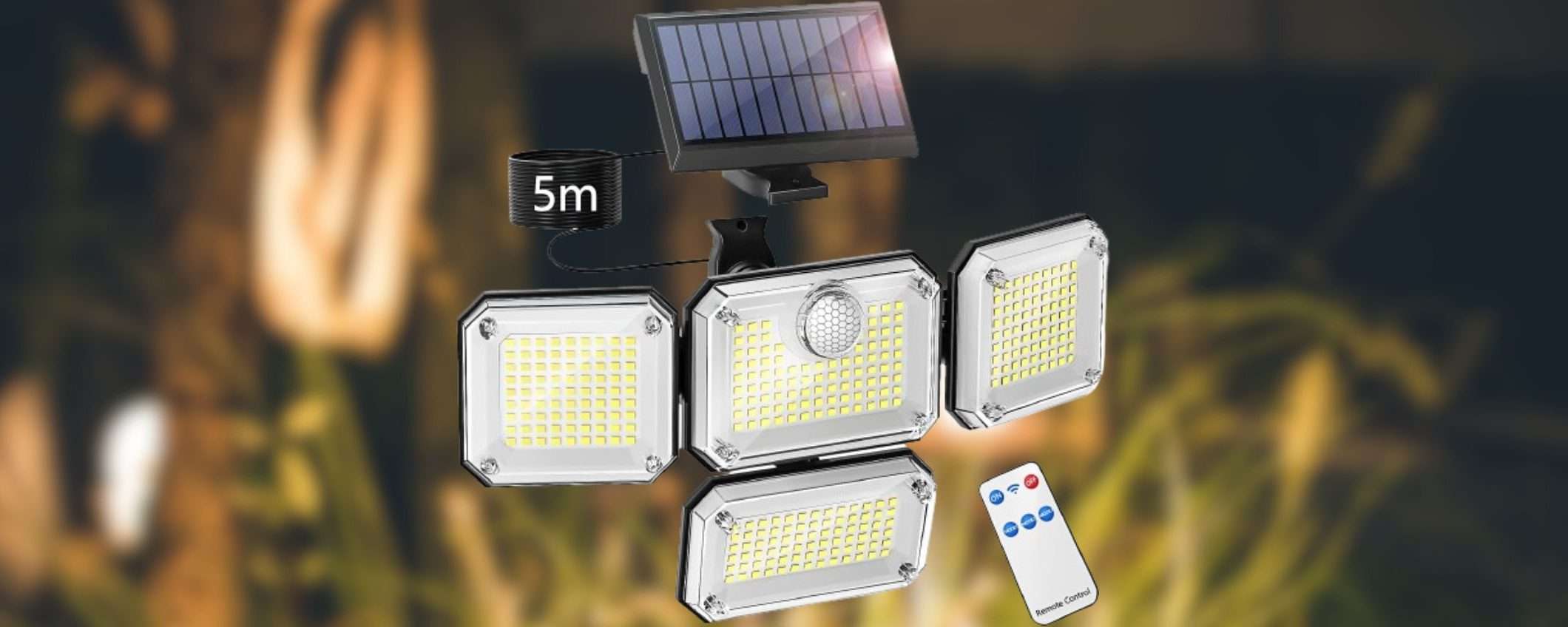 Luce solare 4 teste e 333 LED a prezzo SHOCK su Amazon: luce GRATIS (16€) Luce solare 4 teste e 333 LED a prezzo SHOCK su Amazon: luce GRATIS (16€)