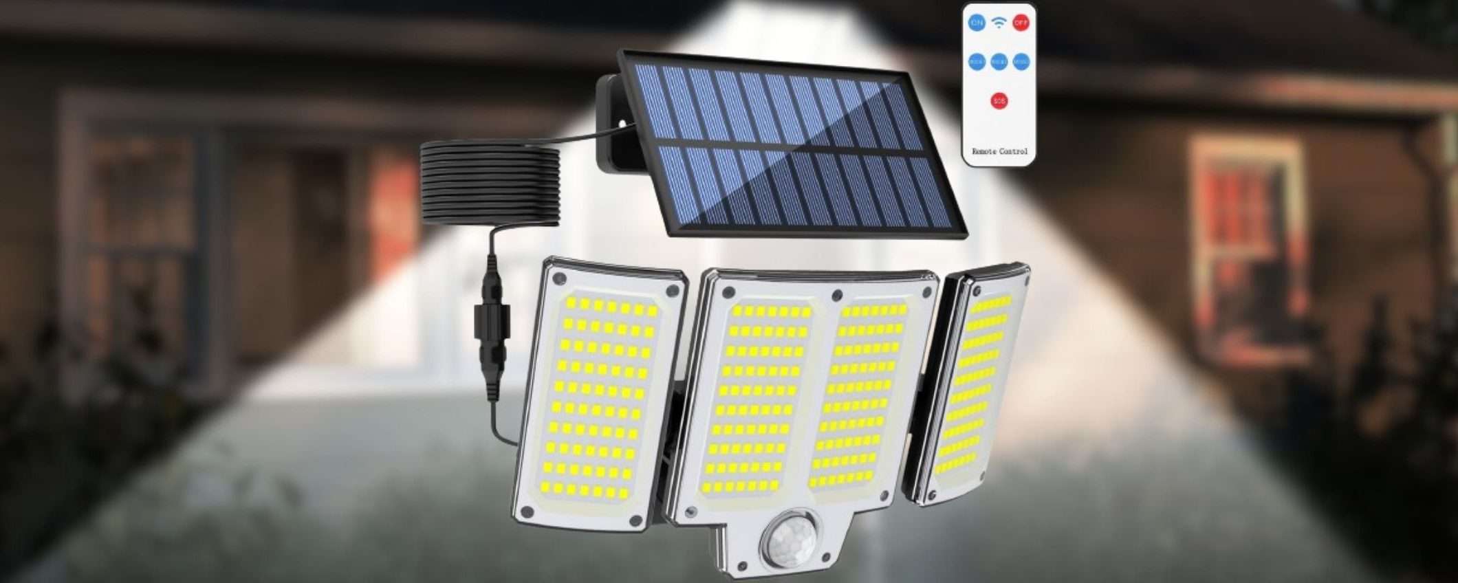 Faro Solare Rotante Per Giardino – Lampada A Energia Solare Con Rotazione 360°, Impermeabile IP65, Decorazione Esterna Autonoma