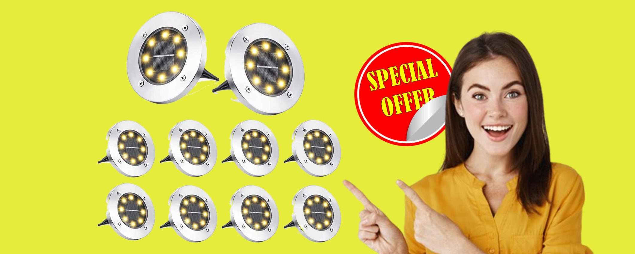 Luci solari a LED (8pz) in offerta FOLLE su Amazon: tue a 25,49€ Luci solari a LED (8pz) in offerta FOLLE su Amazon: tue a 25,49€