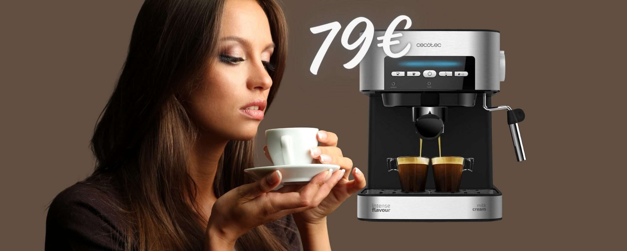 Macchina da caffè espresso e cappuccio COME al BAR a costo NULLO (79€) Macchina da caffè espresso e cappuccio COME al BAR a costo NULLO (79€)