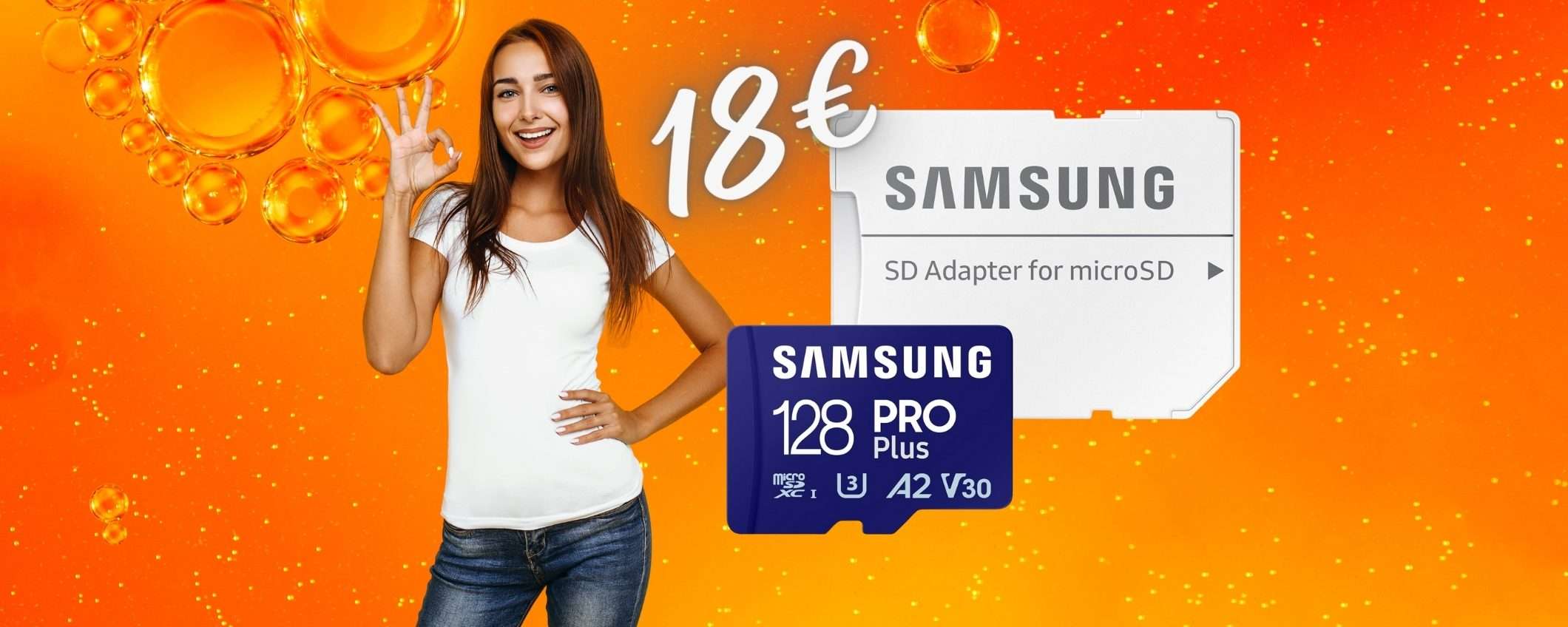 MicroSD Samsung da 128GB a PREZZO BOMBA Amazon, solo 18€