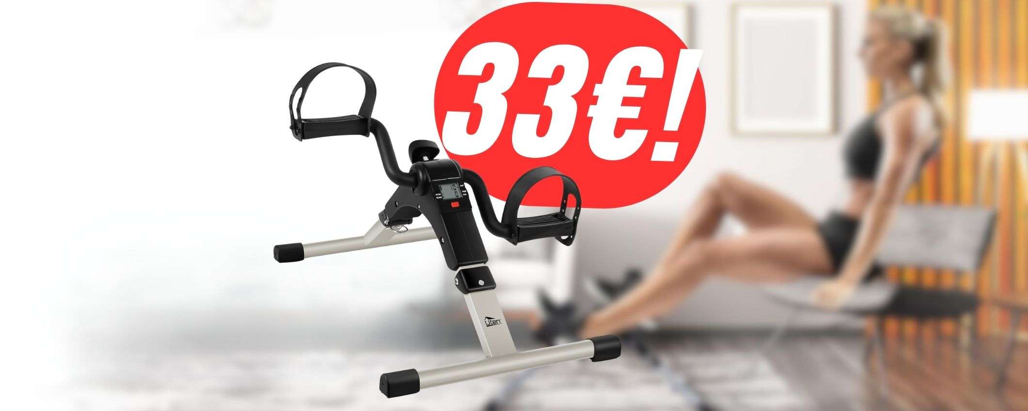 Allenati anche da seduto con la CYCLETTE PIEGHEVOLE (costa 33€!) Allenati anche da seduto con la CYCLETTE PIEGHEVOLE (costa 33€!)