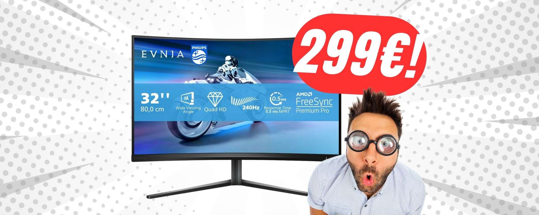 Il monitor di PHILIPS passa da 549€ a soli 299€ grazie allo SCONTO del -45%! Il monitor di PHILIPS passa da 549€ a soli 299€ grazie allo SCONTO del -45%!