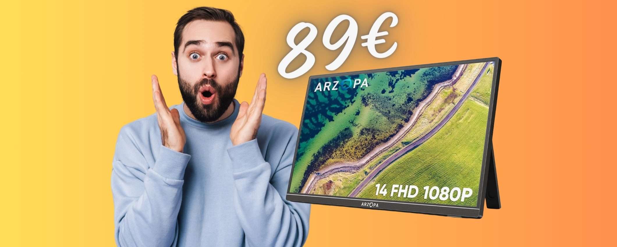 Monitor portatile da 14 pollici FHD a SOLI 89€, un SOGNO (Amazon) Monitor portatile da 14 pollici FHD a SOLI 89€, un SOGNO (Amazon)