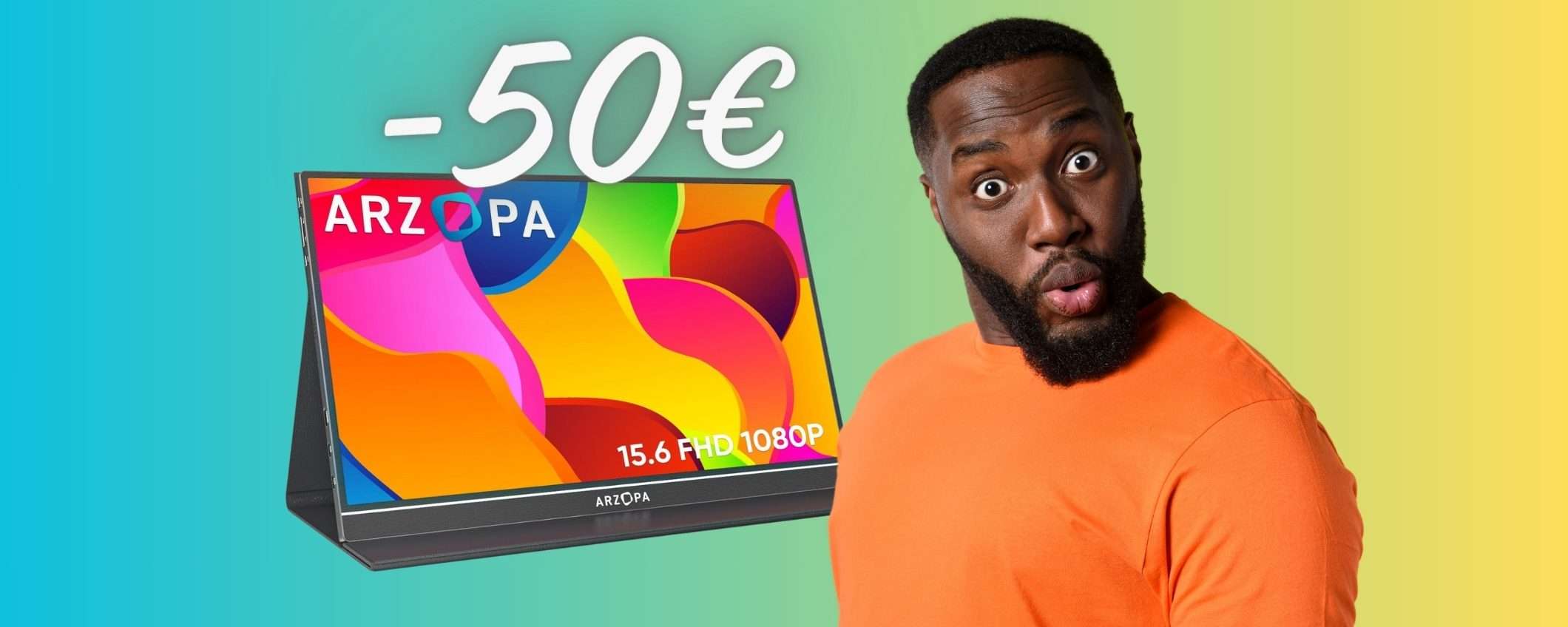 Monitor portatile ARZOPA da 15,6 pollici a MENO di 100€ è un AFFARE
