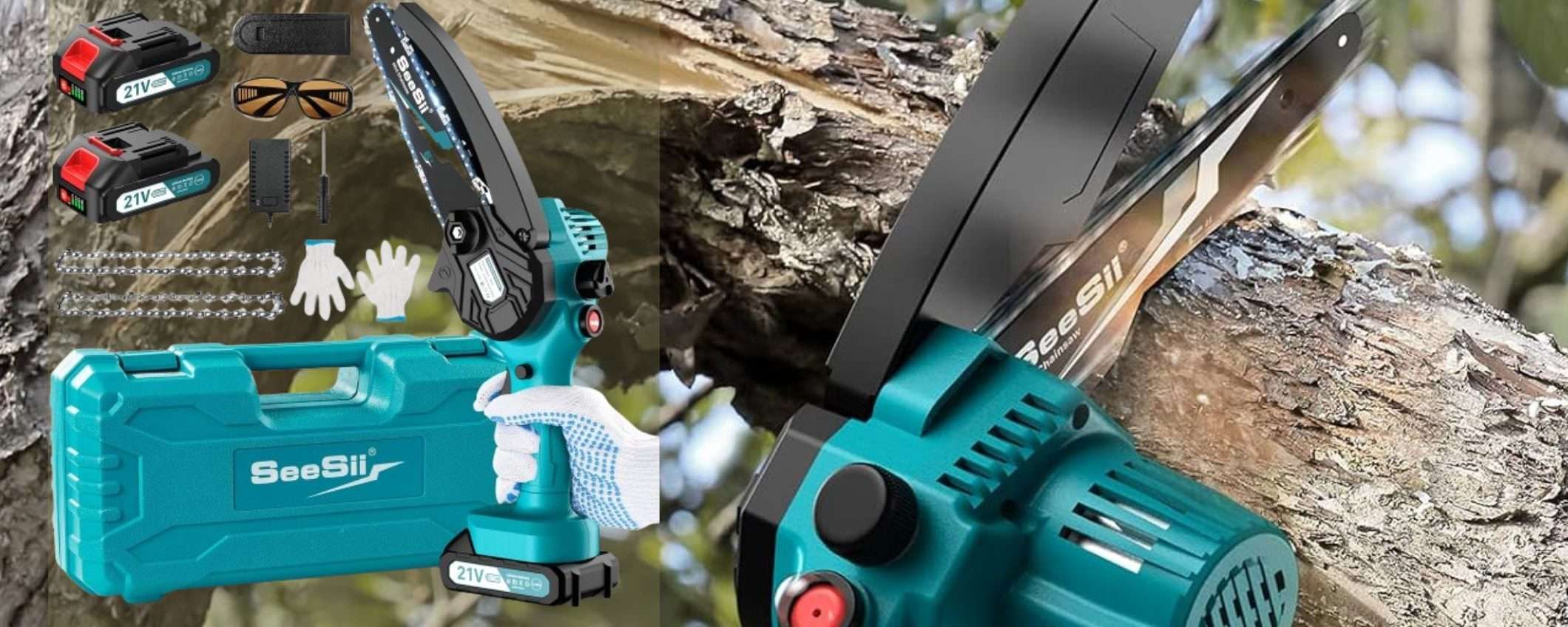 Motosega compatta a 39€: 2 batterie, custodia e accessori è PURA FOLLIA Motosega compatta a 39€: 2 batterie, custodia e accessori è PURA FOLLIA