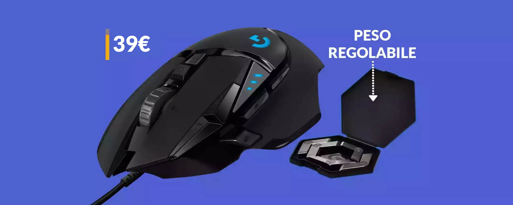 Mouse gaming Logitech: il più preciso e completo che trovi a 39€